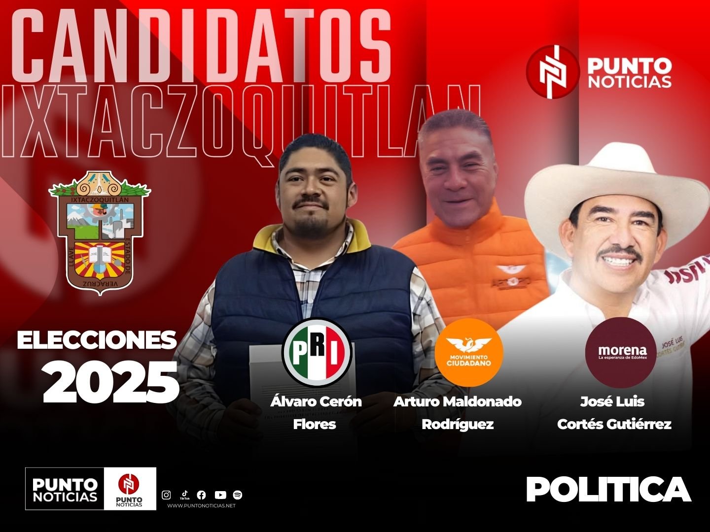Definen candidaturas para la alcaldía de Ixtaczoquitlán rumbo a las elecciones