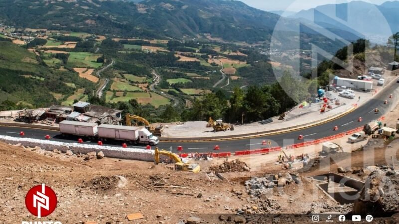 SICT y CAPUFE reportan avance en la estabilización del camino provisional en la carretera 150D Acatzingo-Ciudad Mendoza