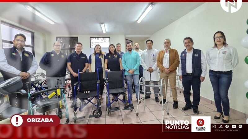 Club Rotario del Valle de Orizaba entrega equipo ortopédico a hospitales de la región