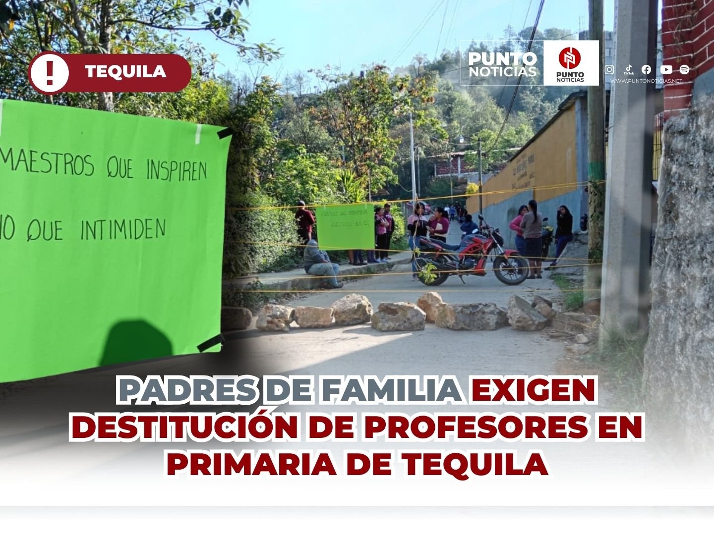 Padres de familia exigen destitución de profesores en primaria de Tequila