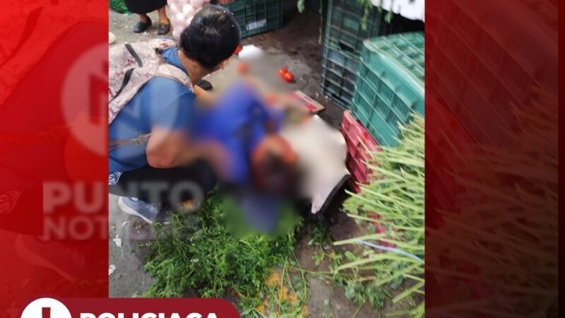 EJECUTAN A UN COMERCIANTE Y OTRO RESULTA HERIDO EN EL MERCADO MUNICIPAL DE CIUDAD MENDOZA