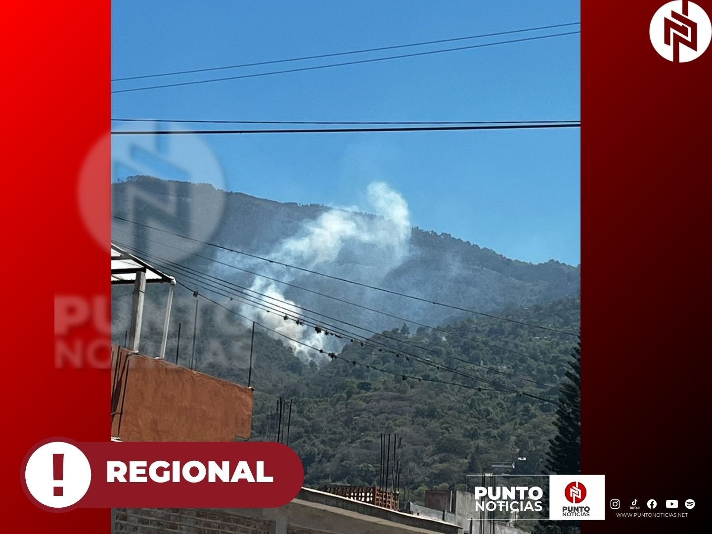 REPORTAN INCENDIO FORESTAL EN EL CERRO “LA CUESTA” EN CIUDAD MENDOZA.