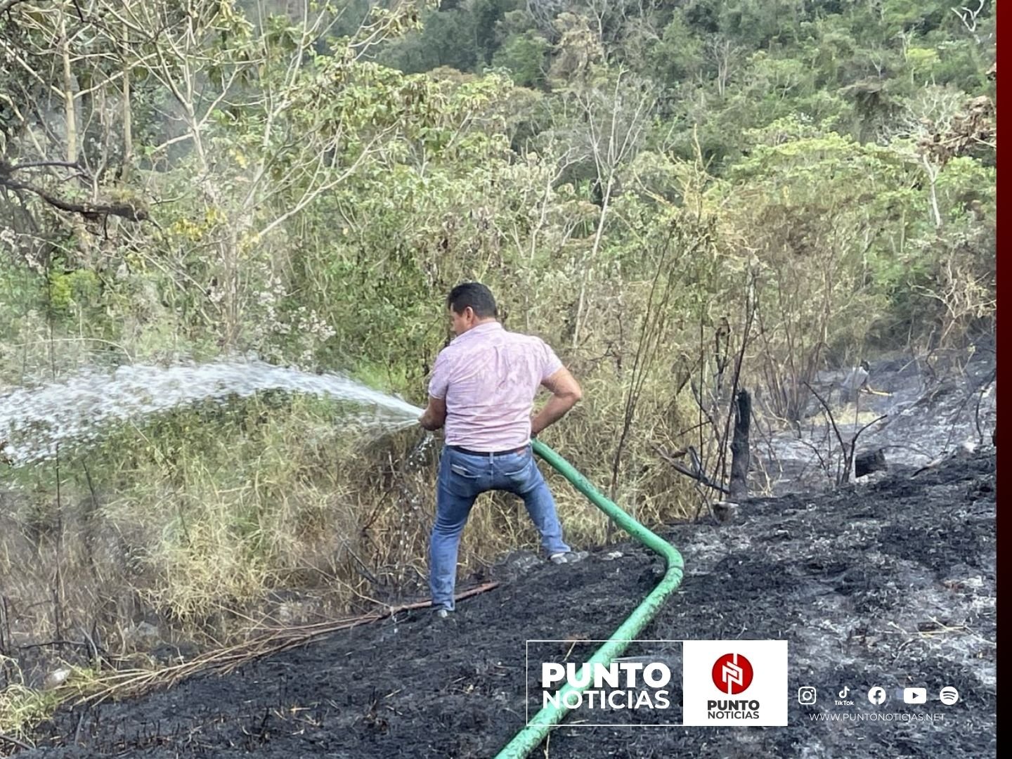 Sofocan primer incendio forestal del municipio de Tlilapan