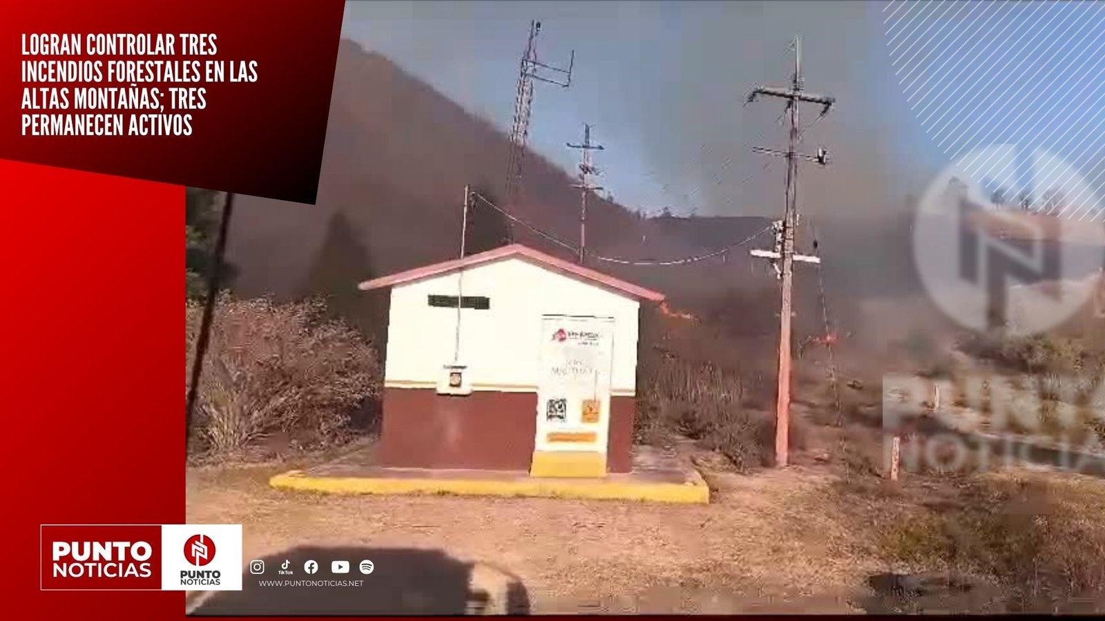 LOGRAN CONTROLAR TRES INCENDIOS FORESTALES EN LAS ALTAS MONTAÑAS; TRES PERMANECEN ACTIVOS