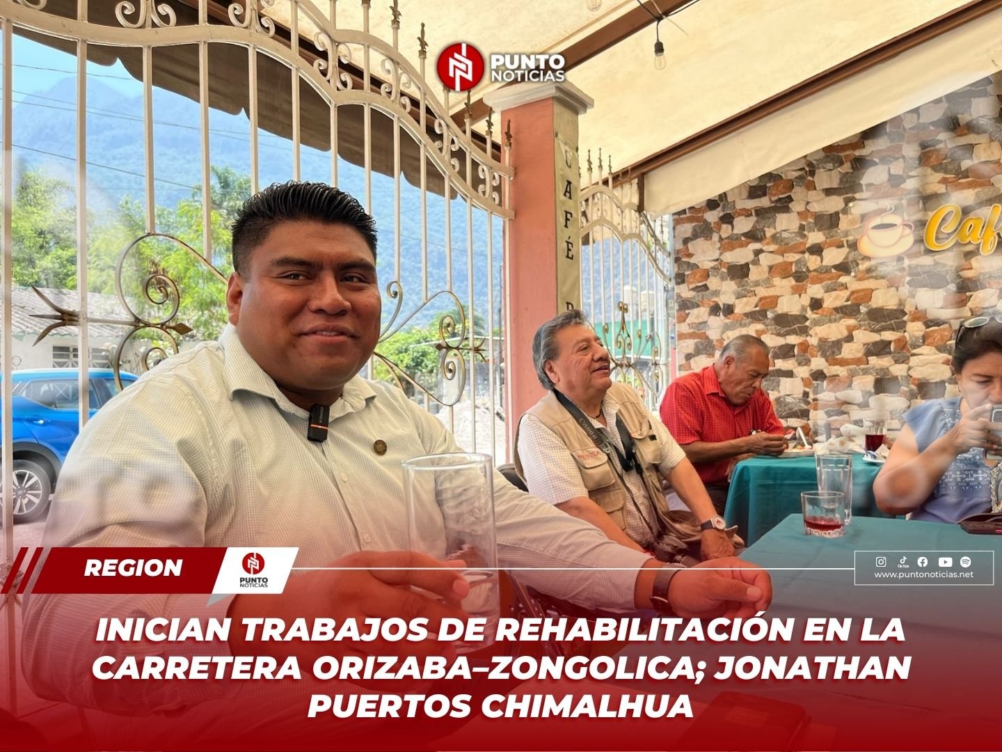 Inician trabajos de rehabilitación en la carretera Orizaba–Zongolica; Jonathan Puertos Chimalhua