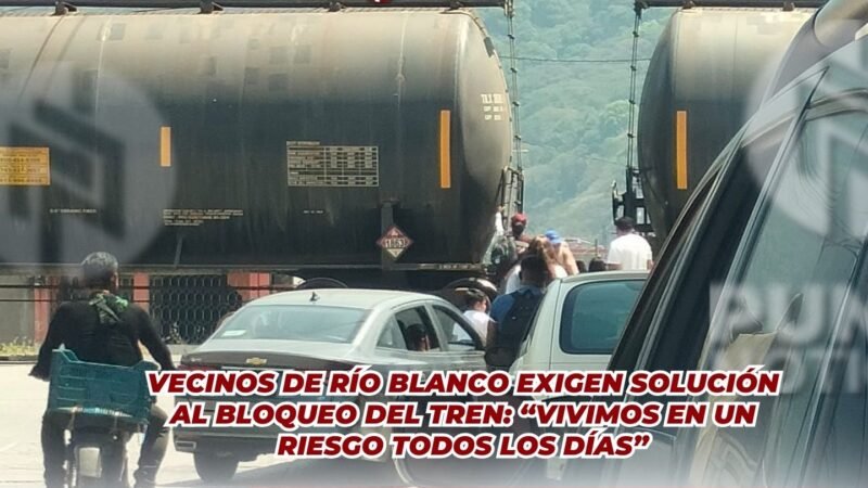 Vecinos de Río Blanco exigen solución al bloqueo del tren: “vivimos en un riesgo todos los días”