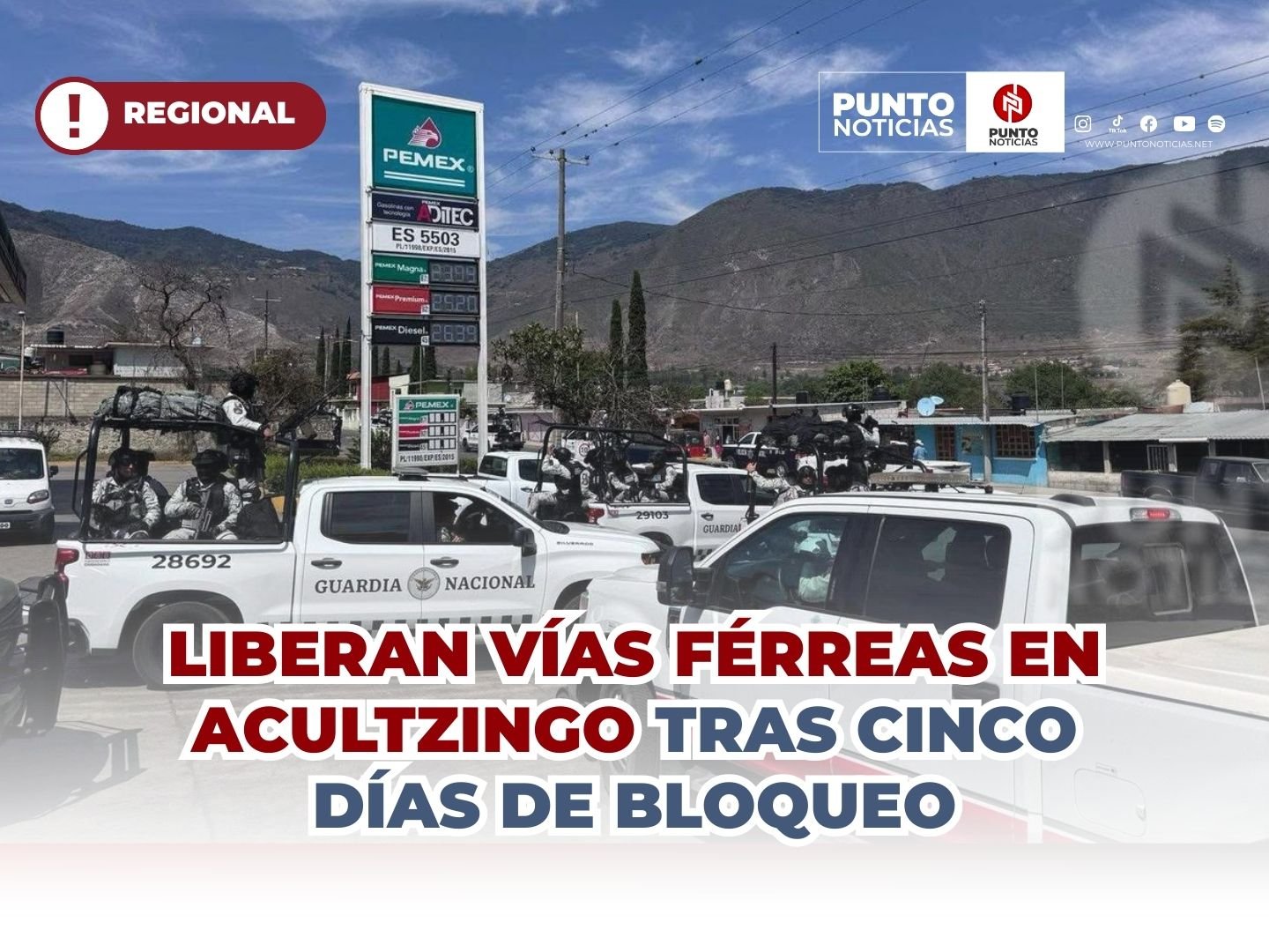 Liberan vías férreas en Acultzingo tras cinco días de bloqueo