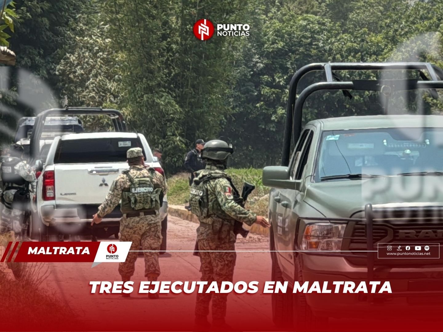 Tres ejecutados en Maltrata