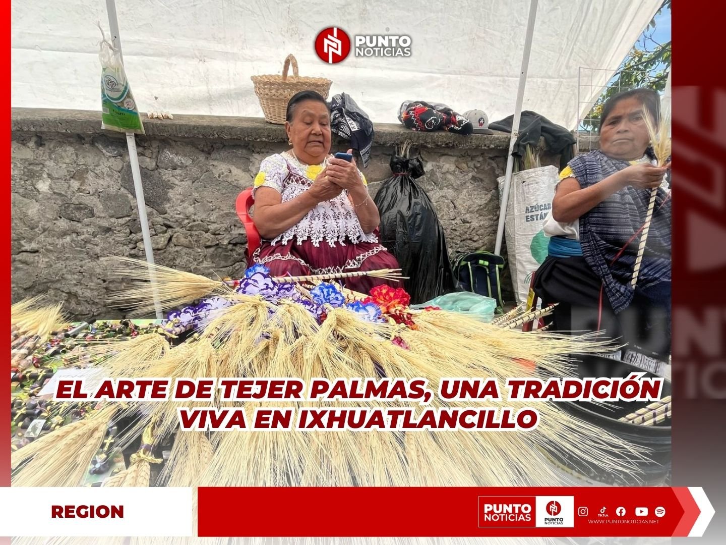 El arte de tejer palmas, una tradición viva en Ixhuatlancillo