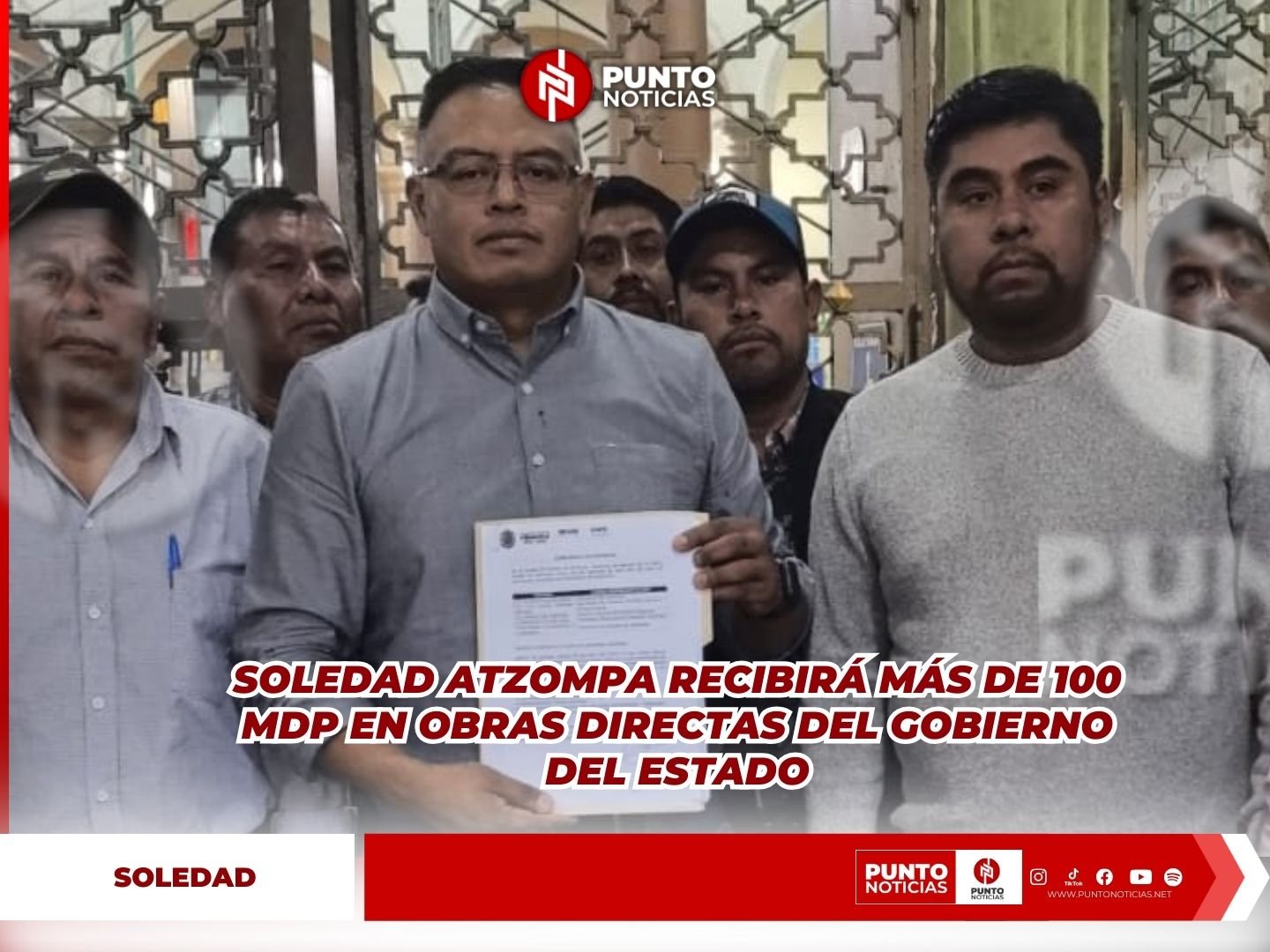 Soledad Atzompa recibirá más de 100 MDP en obras directas del Gobierno del Estado
