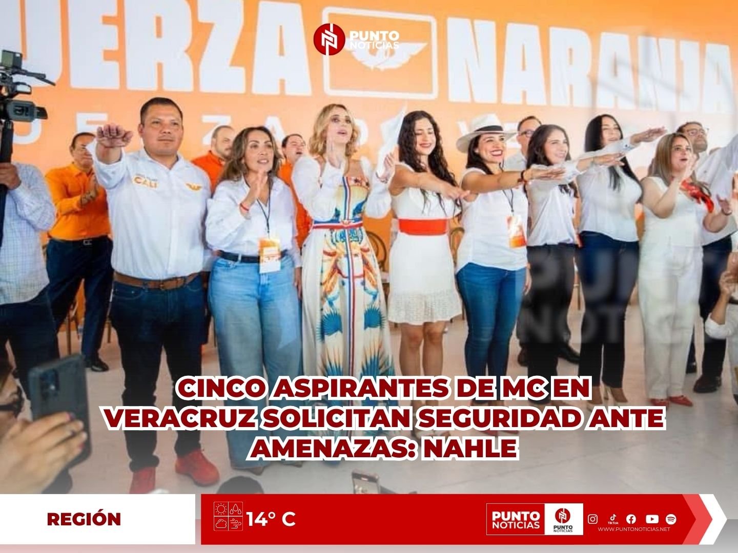 Cinco aspirantes de MC en Veracruz solicitan seguridad ante amenazas: Nahle
