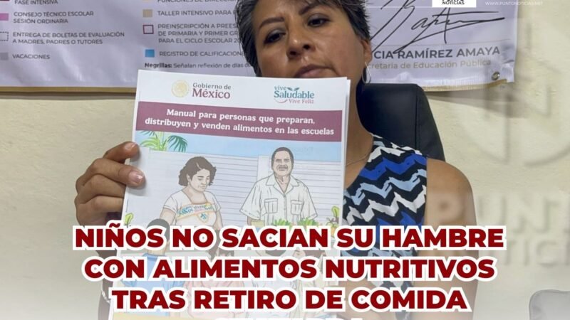 Niños no sacian su hambre con alimentos nutritivos tras retiro de comida chatarra