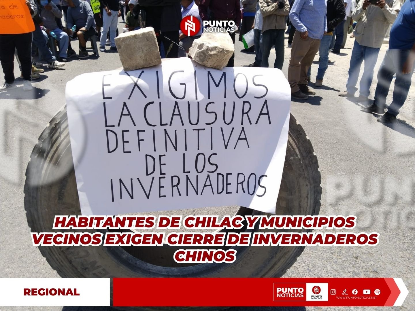 Habitantes de Chilac y municipios vecinos exigen cierre de invernaderos chinos