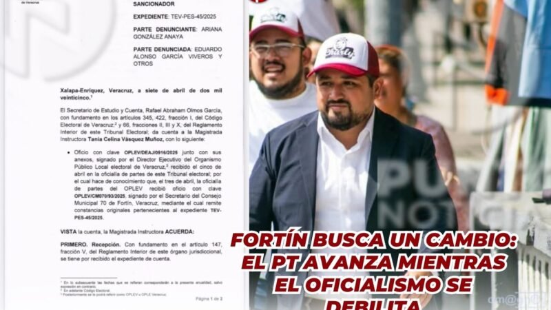 Fortín busca un cambio: el PT avanza mientras el oficialismo se debilita
