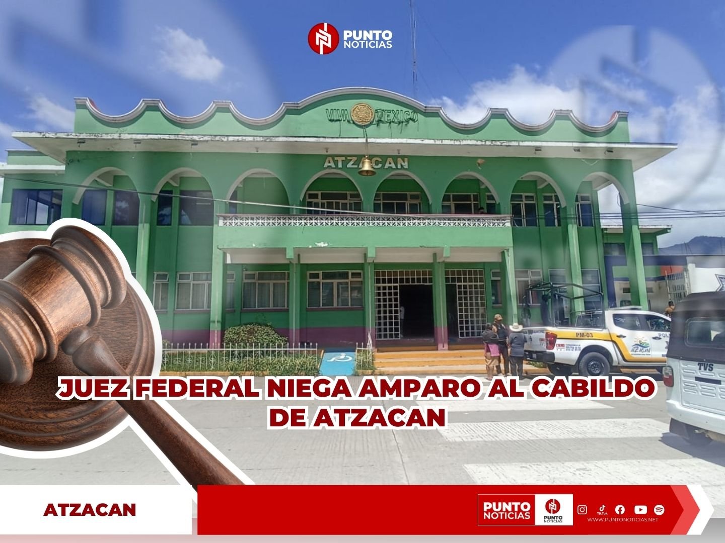 Juez federal niega amparo al cabildo de Atzacan