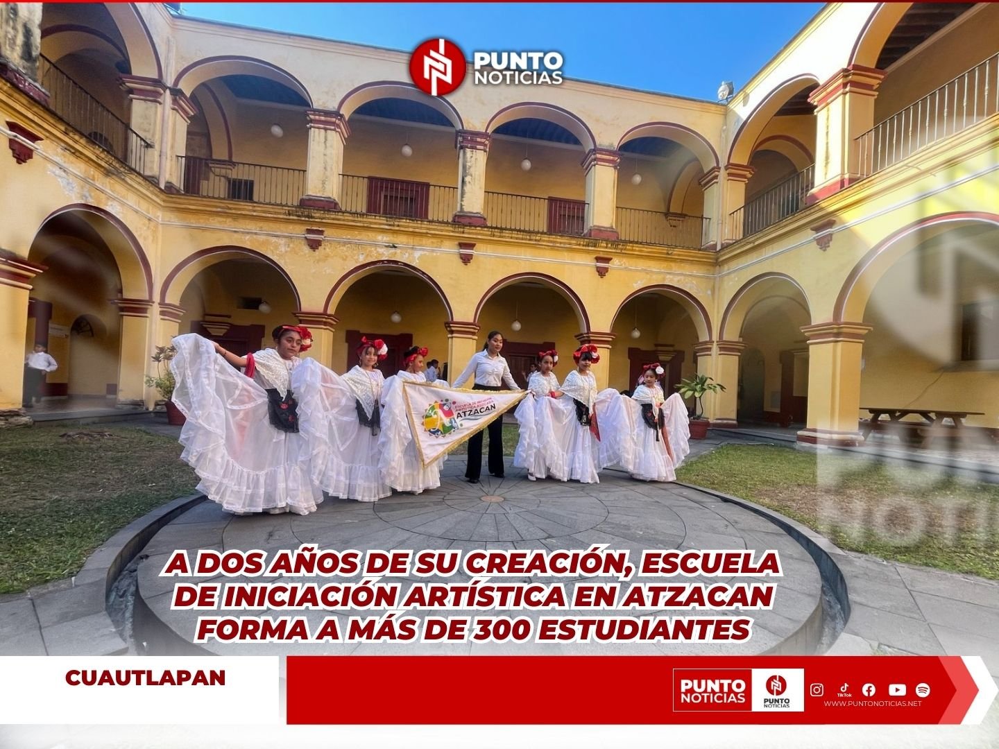 A dos años de su creación, Escuela de Iniciación Artística en Atzacan forma a más de 300 estudiantes