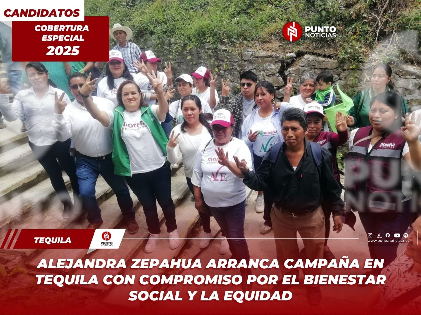 Alejandra Zepahua arranca campaña en Tequila con compromiso por el bienestar social y la equidad