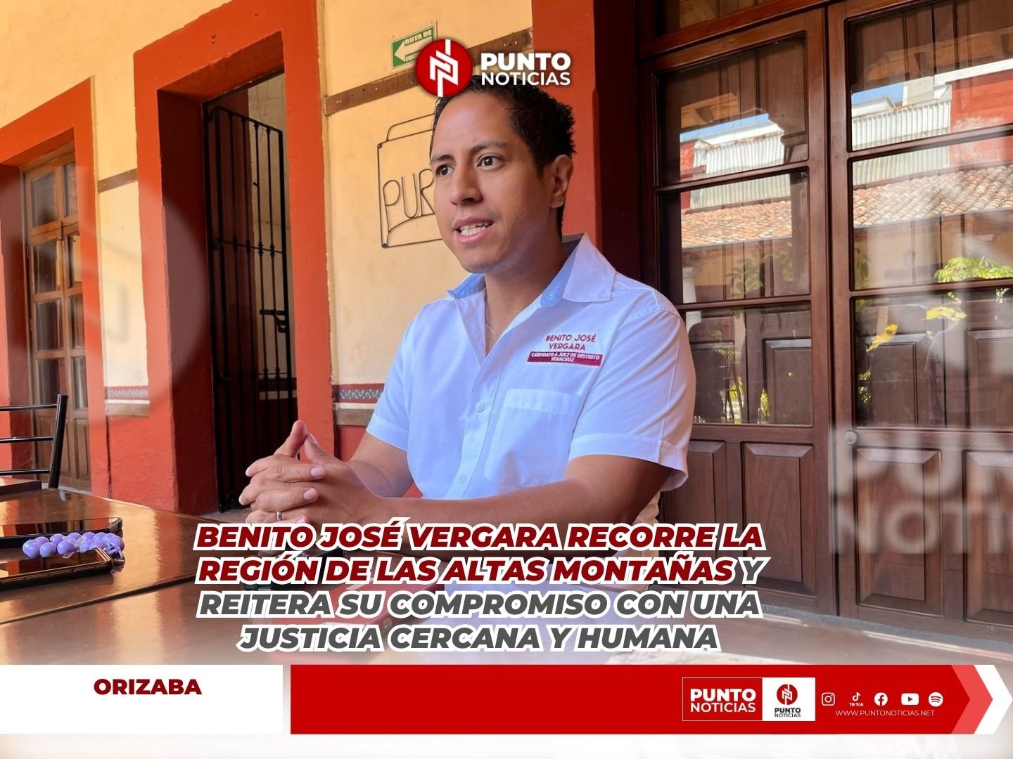 Benito José Vergara recorre la región de las Altas Montañas y reitera su compromiso con una justicia cercana y humana