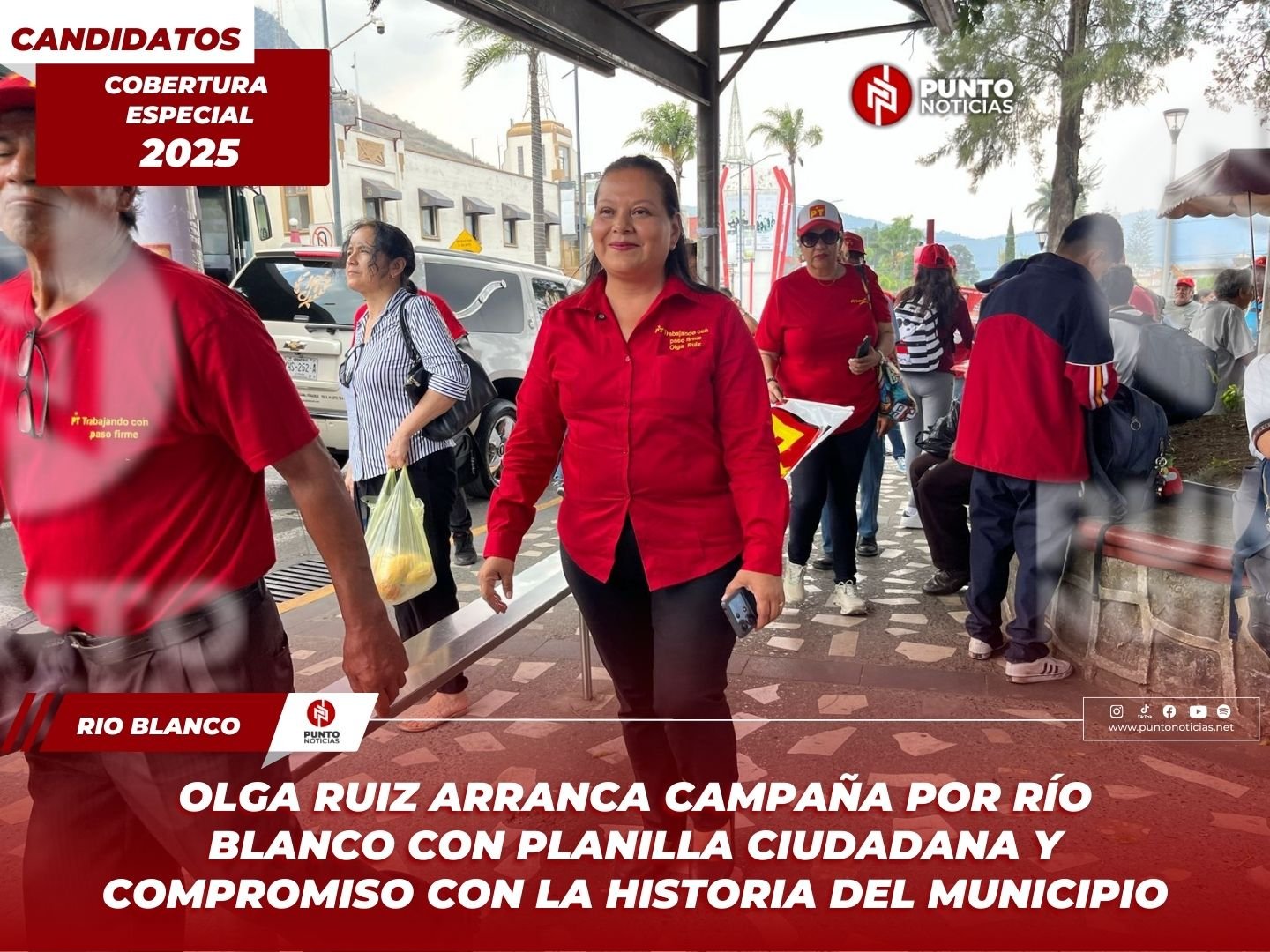 Olga Ruiz arranca campaña por Río Blanco con planilla ciudadana y compromiso con la historia del municipio
