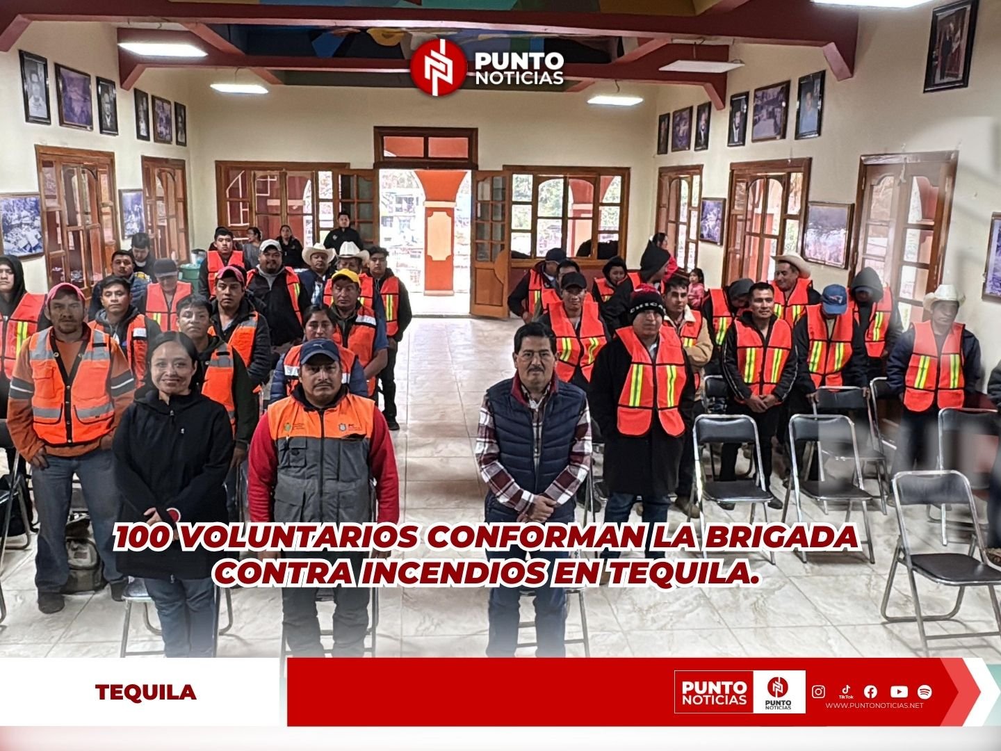 100 VOLUNTARIOS CONFORMAN LA BRIGADA CONTRA INCENDIOS EN TEQUILA.
