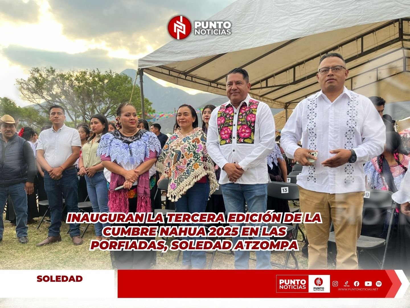 Inauguran la tercera edición de la Cumbre Nahua 2025 en Las Porfiadas, Soledad Atzompa