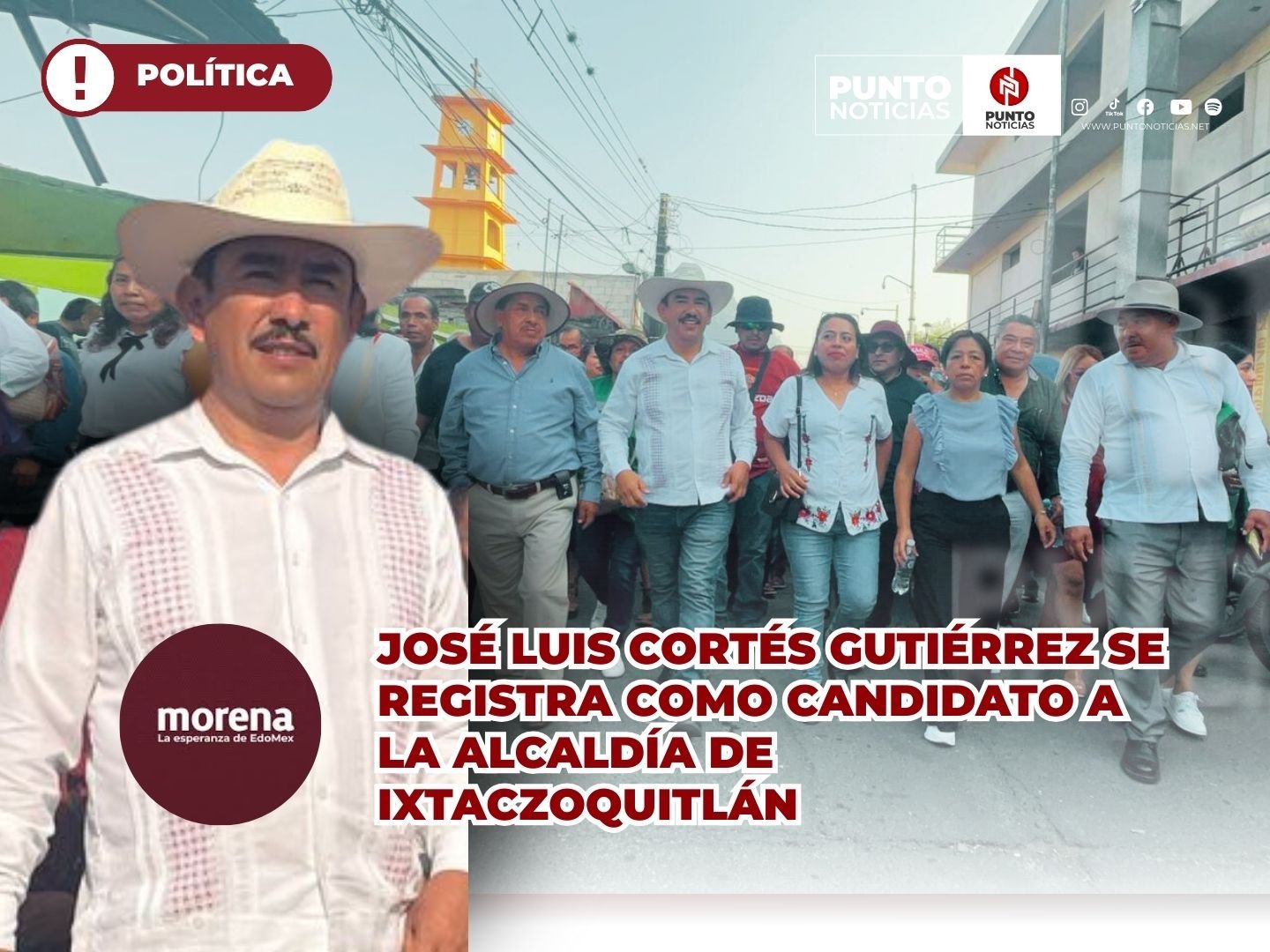 José Luis Cortés Gutiérrez se registra como candidato a la alcaldía de Ixtaczoquitlán