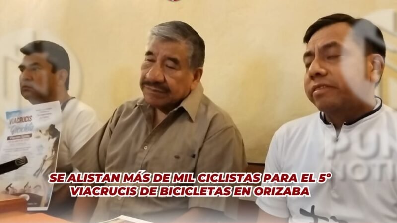 Se alistan más de mil ciclistas para el 5º Viacrucis de Bicicletas en Orizaba