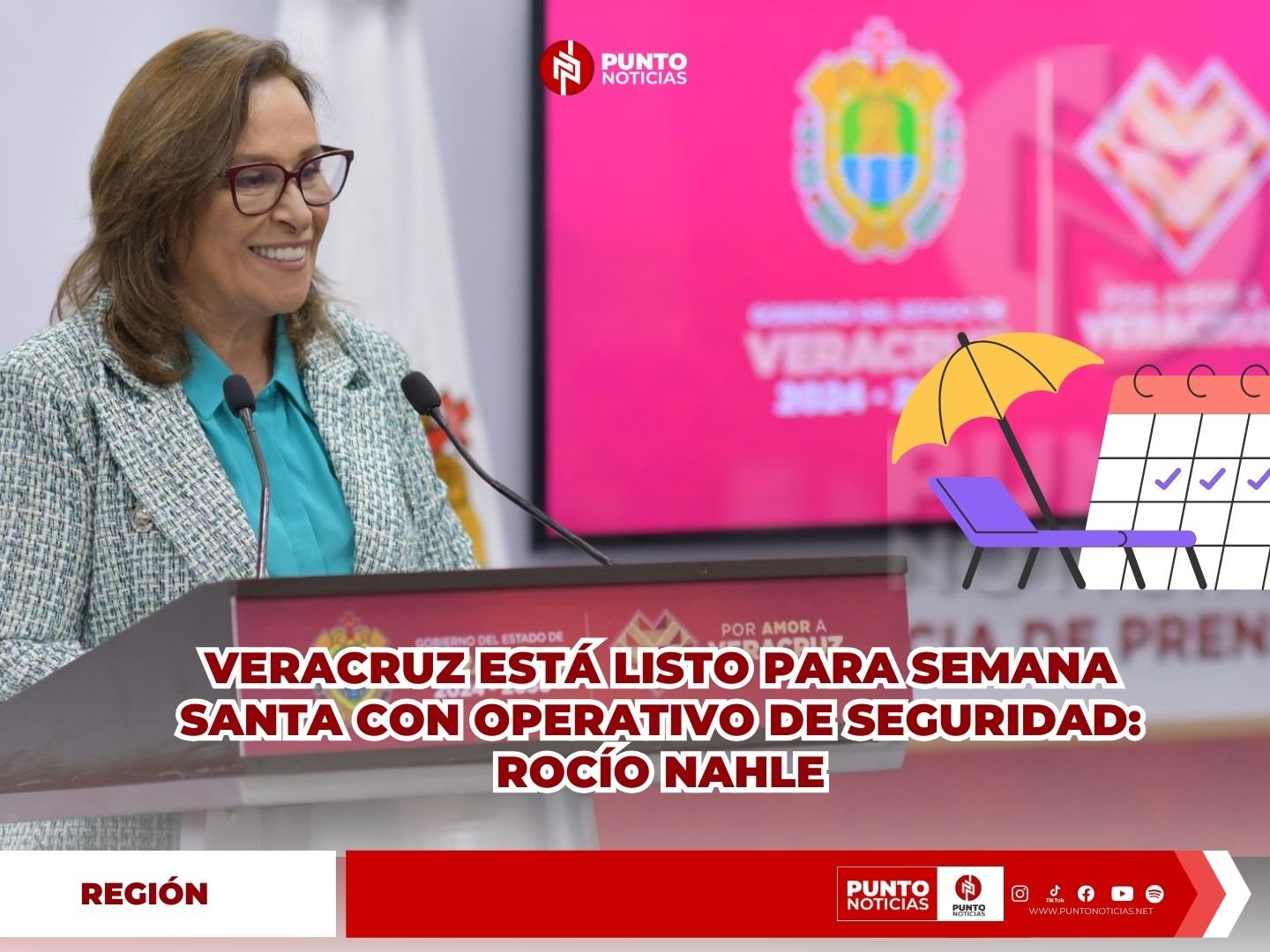 Veracruz está listo para Semana Santa con operativo de seguridad: Rocío Nahle