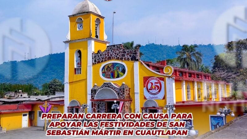 Preparan carrera con causa para apoyar las festividades de San Sebastián Mártir en Cuautlapan