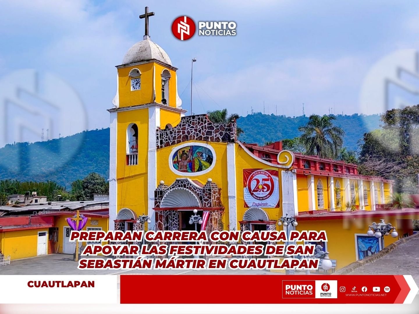 Preparan carrera con causa para apoyar las festividades de San Sebastián Mártir en Cuautlapan