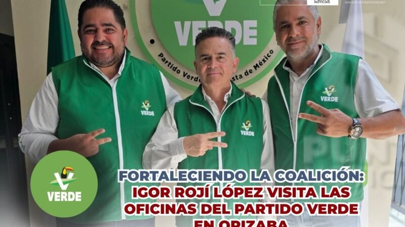 Fortaleciendo la coalición: Igor Rojí López visita las oficinas del Partido Verde en Orizaba