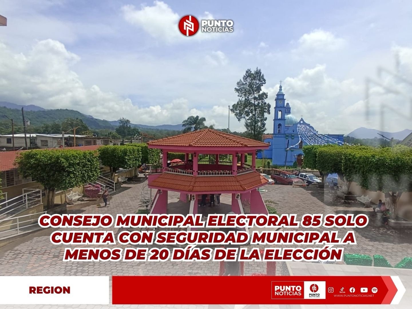 Consejo Municipal Electoral 85 solo cuenta con seguridad municipal a menos de 20 días de la elección