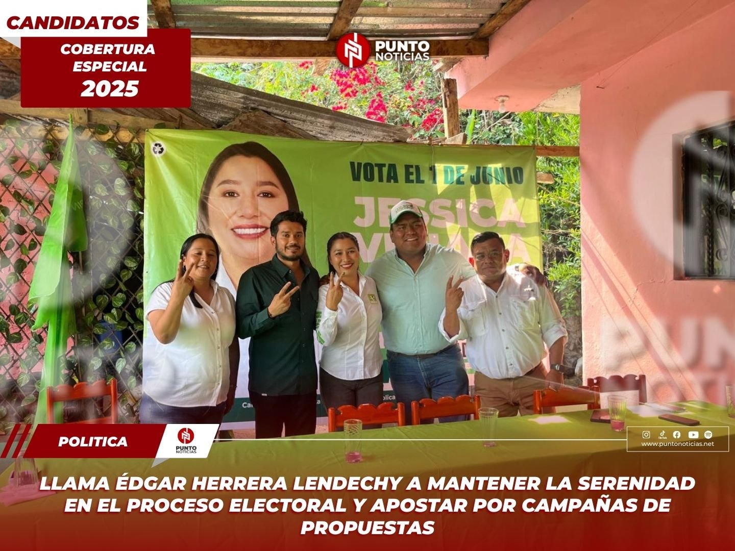 Llama Édgar Herrera Lendechy a mantener la serenidad en el proceso electoral y apostar por campañas de propuestas