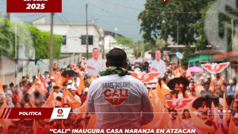 “Cali” inaugura Casa Naranja en Atzacan