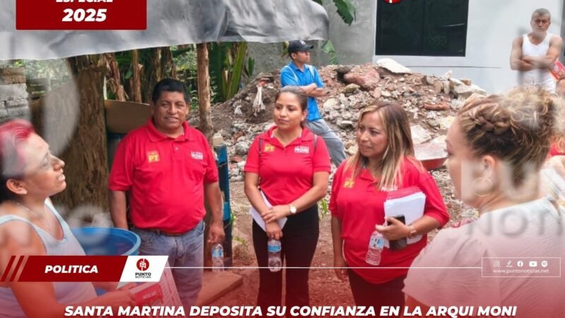 Santa Martina deposita su confianza en la Arqui Moni para transformar su comunidad