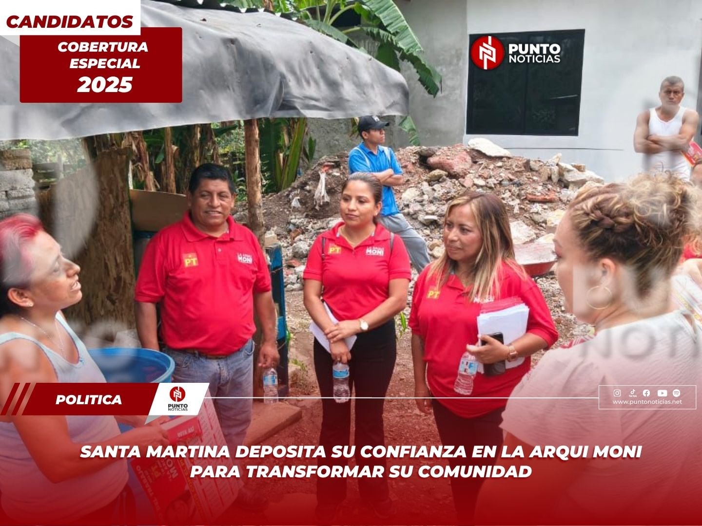 Santa Martina deposita su confianza en la Arqui Moni para transformar su comunidad