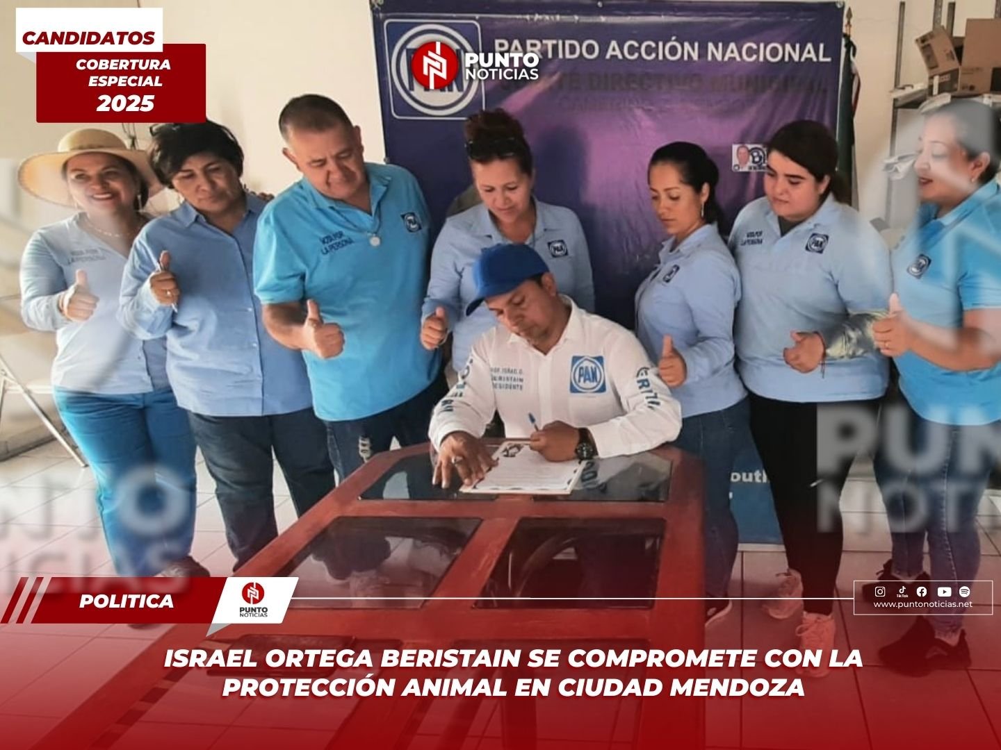 Israel Ortega Beristain se compromete con la protección animal en Ciudad Mendoza