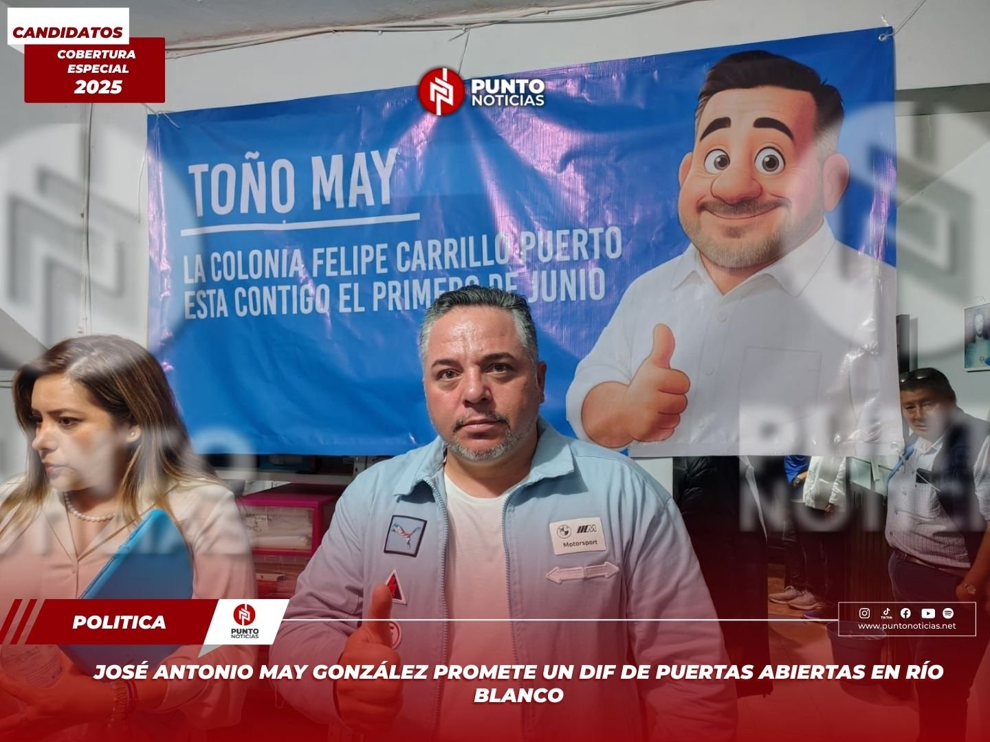 José Antonio May González promete un DIF de puertas abiertas en Río Blanco