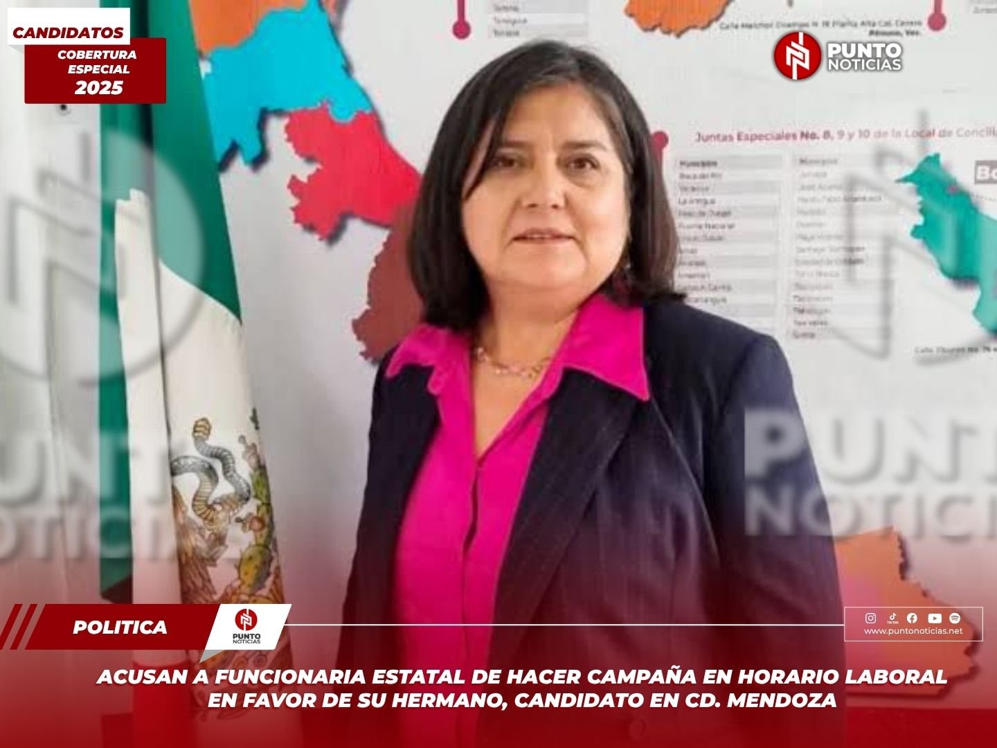 Acusan a funcionaria estatal de hacer campaña en horario laboral en favor de su hermano, candidato en Cd. Mendoza