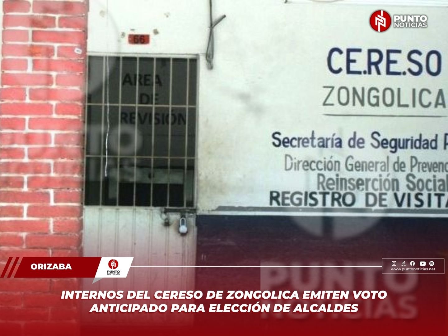 Internos del Cereso de Zongolica emiten voto anticipado para elección de alcaldes