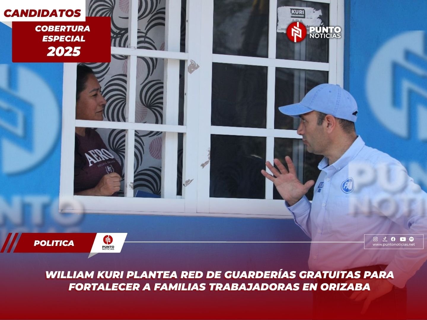 William Kuri plantea red de guarderías gratuitas para fortalecer a familias trabajadoras en Orizaba