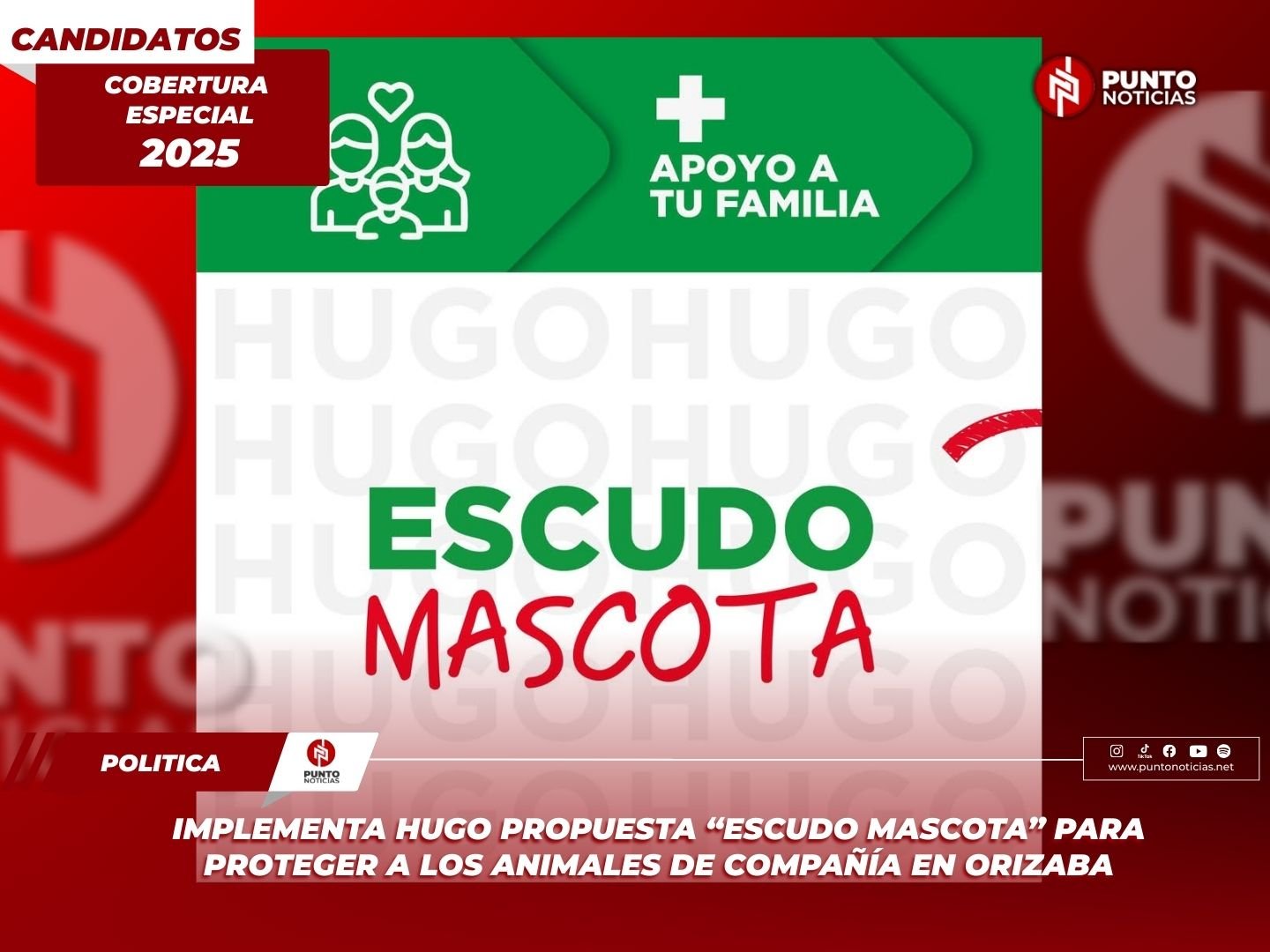 Implementa Hugo propuesta “Escudo Mascota” para proteger a los animales de compañía en Orizaba