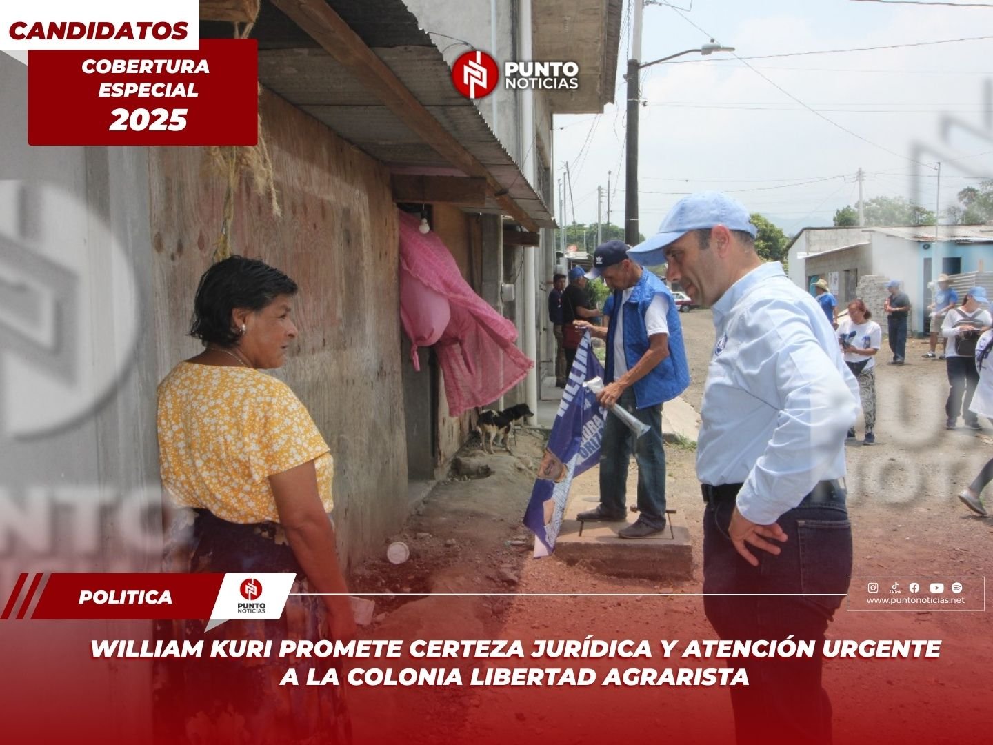 William Kuri promete certeza jurídica y atención urgente a la colonia Libertad Agrarista