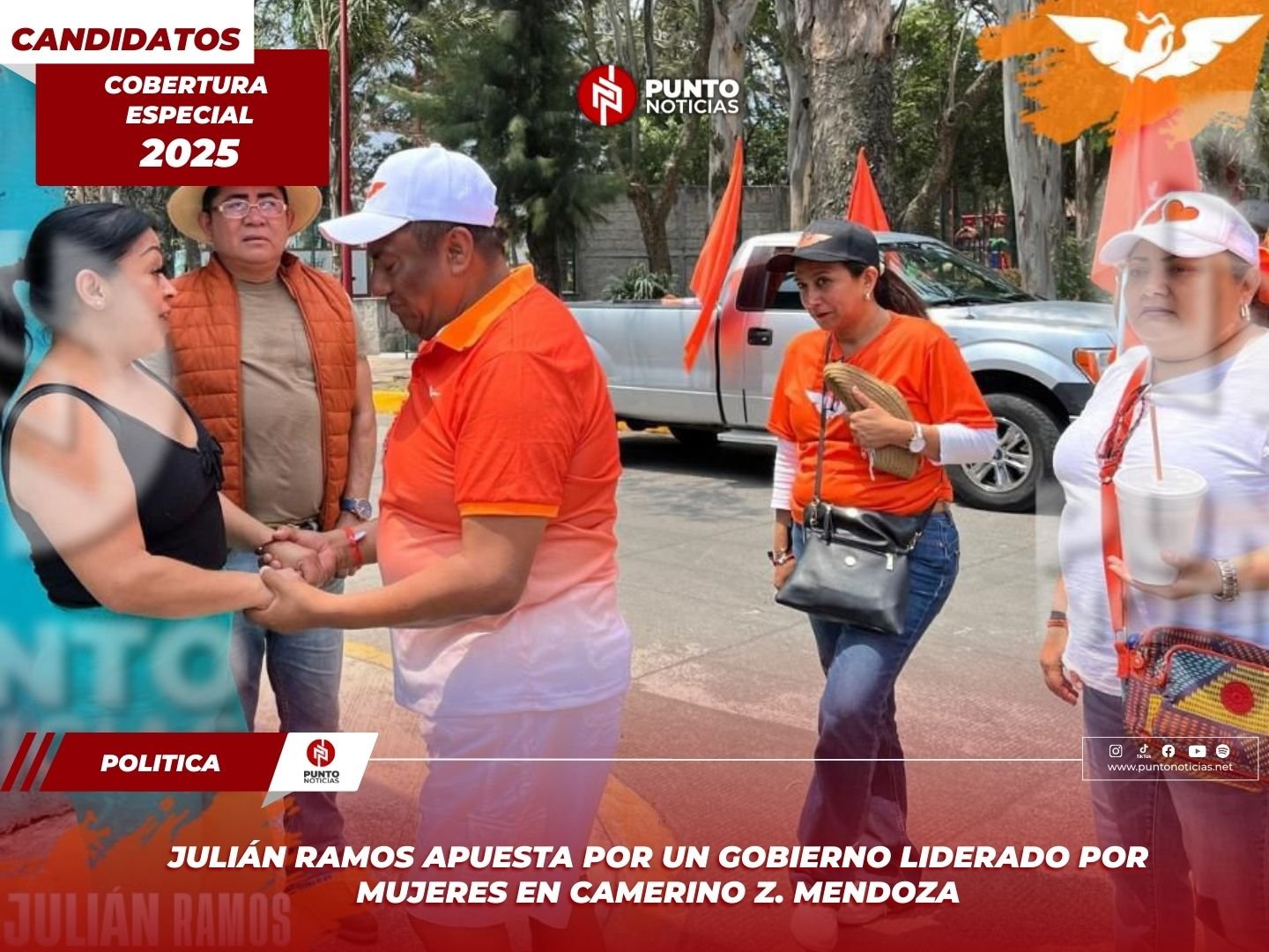 Julián Ramos apuesta por un gobierno liderado por mujeres en Camerino Z. Mendoza
