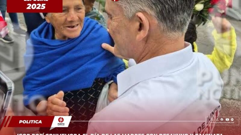 Igor Rojí conmemora el Día de las Madres con desayuno y caminata en Orizaba