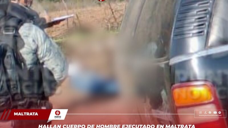Hallan cuerpo de hombre 3j3cutad0 en Maltrata