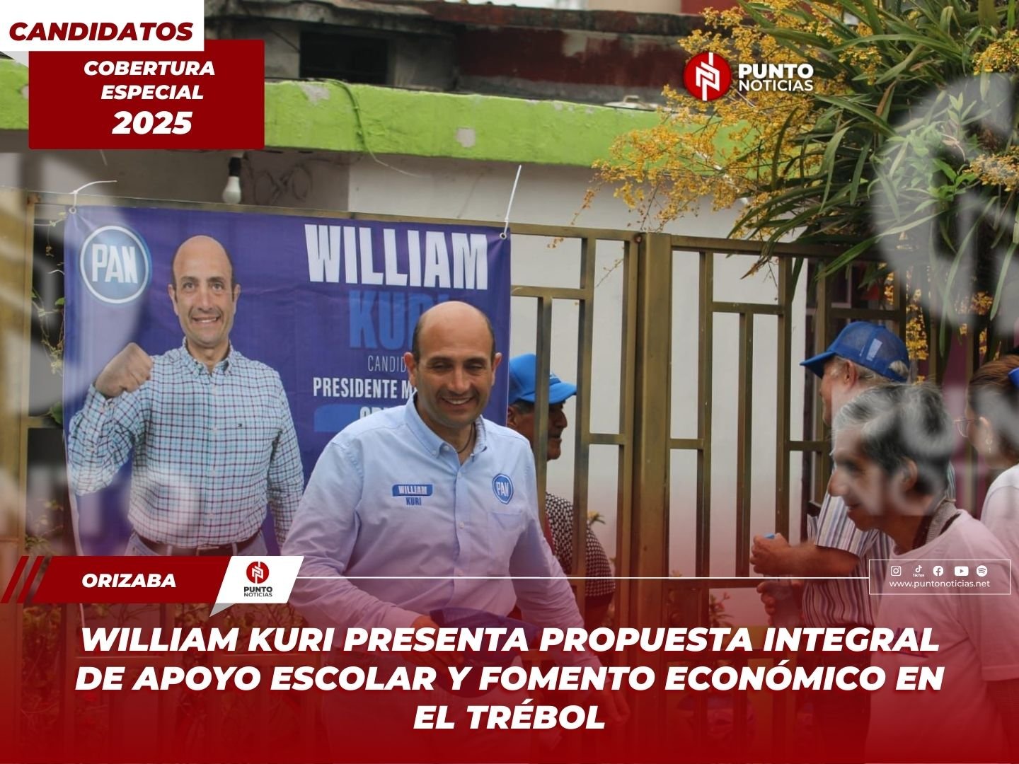 William Kuri presenta propuesta integral de apoyo escolar y fomento económico en El Trébol