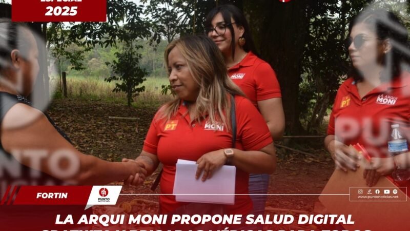 La Arqui Moni propone salud digital gratuita y brigadas médicas para todos en Fortín