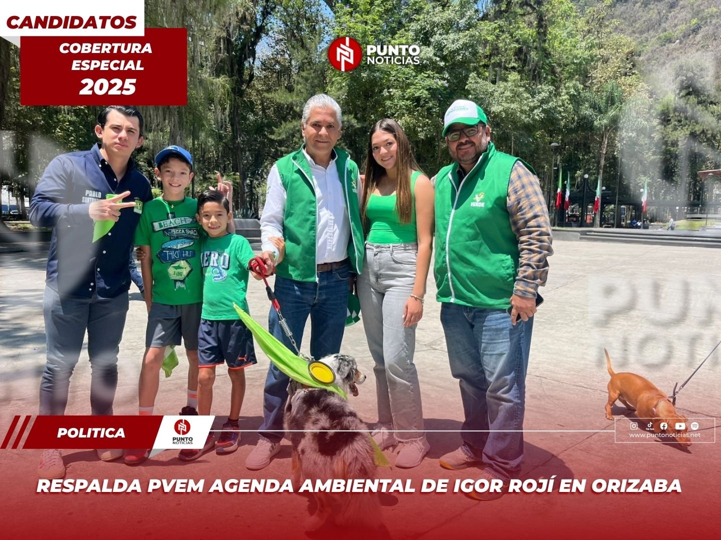 Respalda PVEM agenda ambiental de Igor Rojí en Orizaba