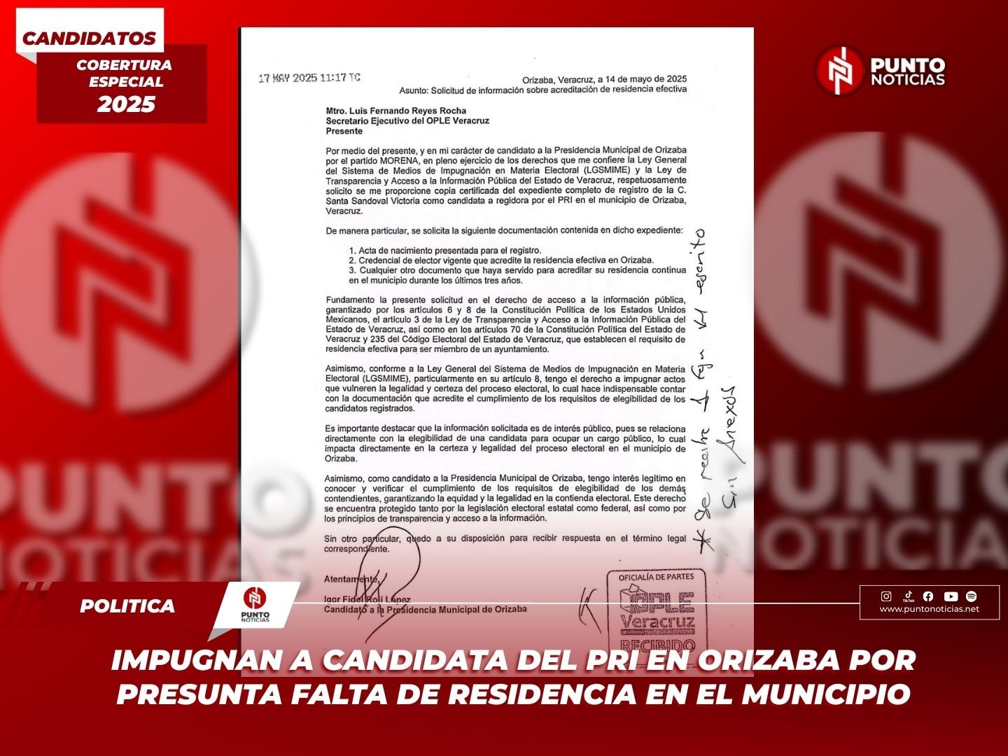 Impugnan a candidata del PRI en Orizaba por presunta falta de residencia en el municipio
